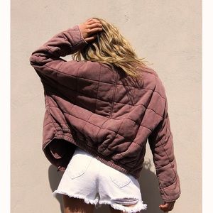 Free People Dolman Quilted Knit Jacket